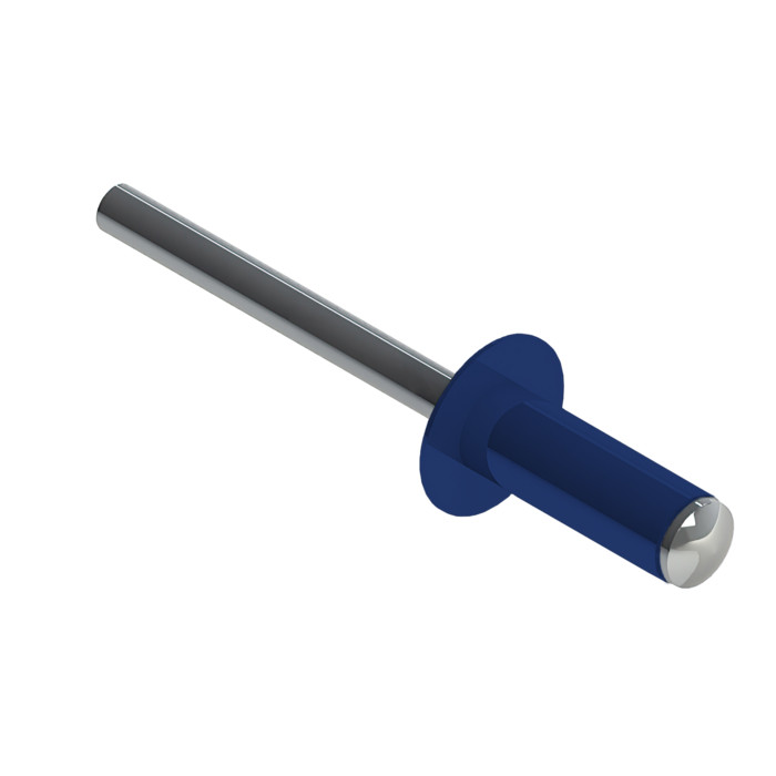 Заклёпка вытяжная Daxmer 4,0х10 RAL 5002 (8х1000шт) ал/ст