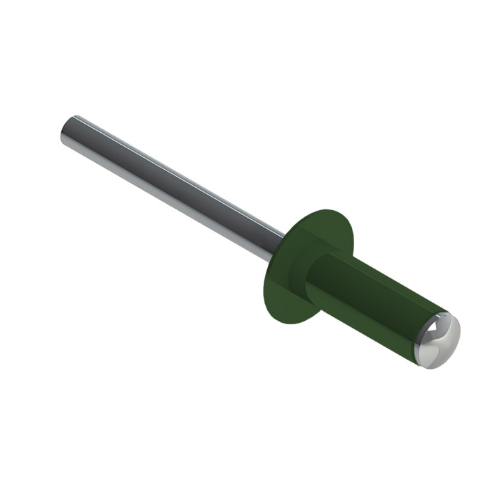 Заклёпка вытяжная Daxmer 4,0х10 RAL 6002 (10х1000шт) ал/ст